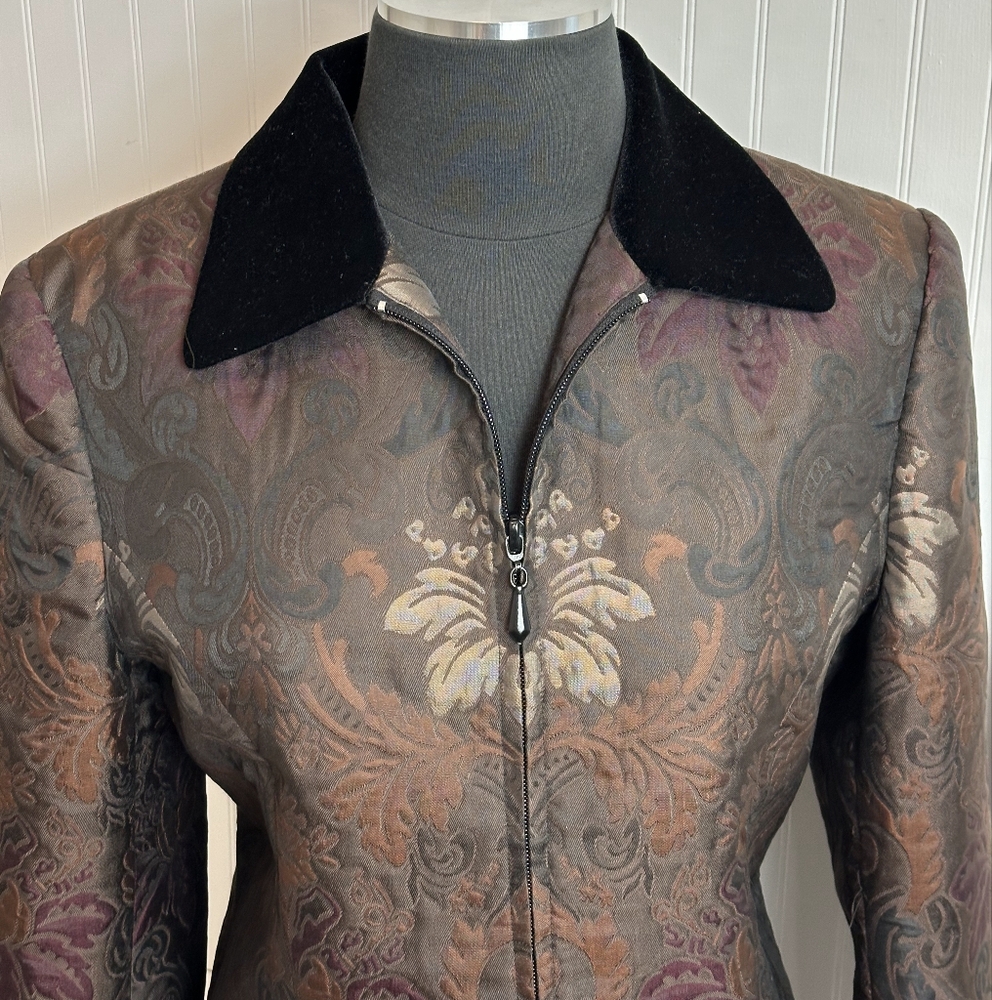Elegant Black and Brown Women's Jacket